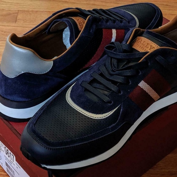 bally aston leather sneakers